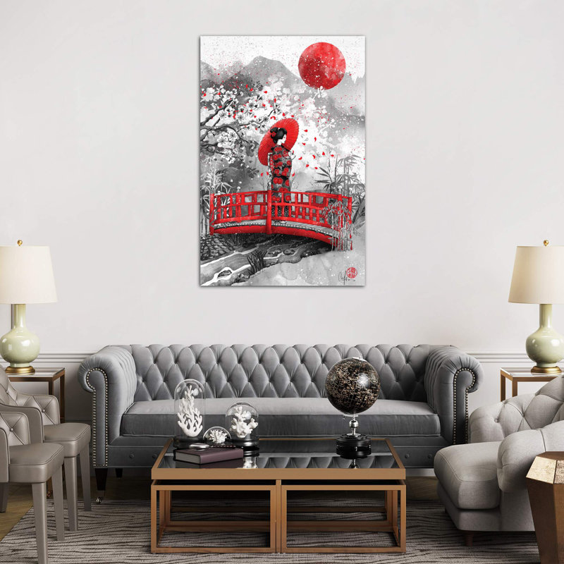 Higasa by Marine Loup - Wrapped Canvas Painting, 101.6 cm H x 66.04 cm W x 3.175 cm D
