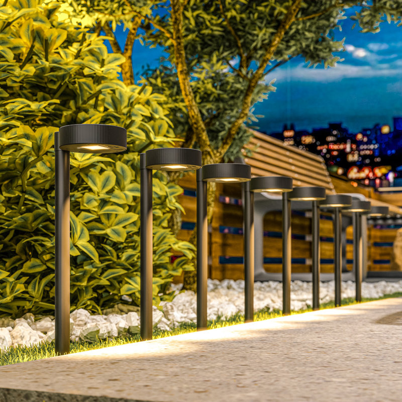 Paquet de 8 lumières solaires de jardin, lumières solaires de sentier de jardin paysager