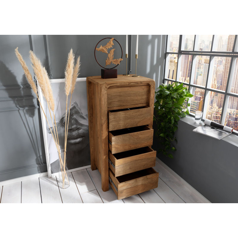 Bueno 60cm W 5 - Drawer Chest of Drawers, Brown