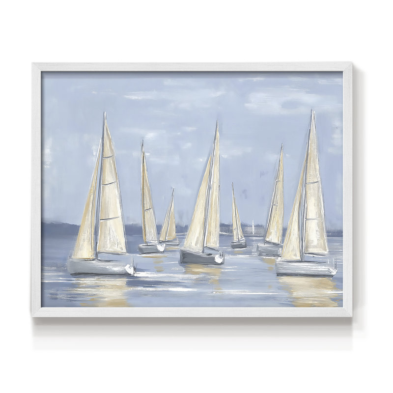 Nautical Series-VII - Reproduction encadrée - Restickable, H 8 po x l 10 po, Blanc