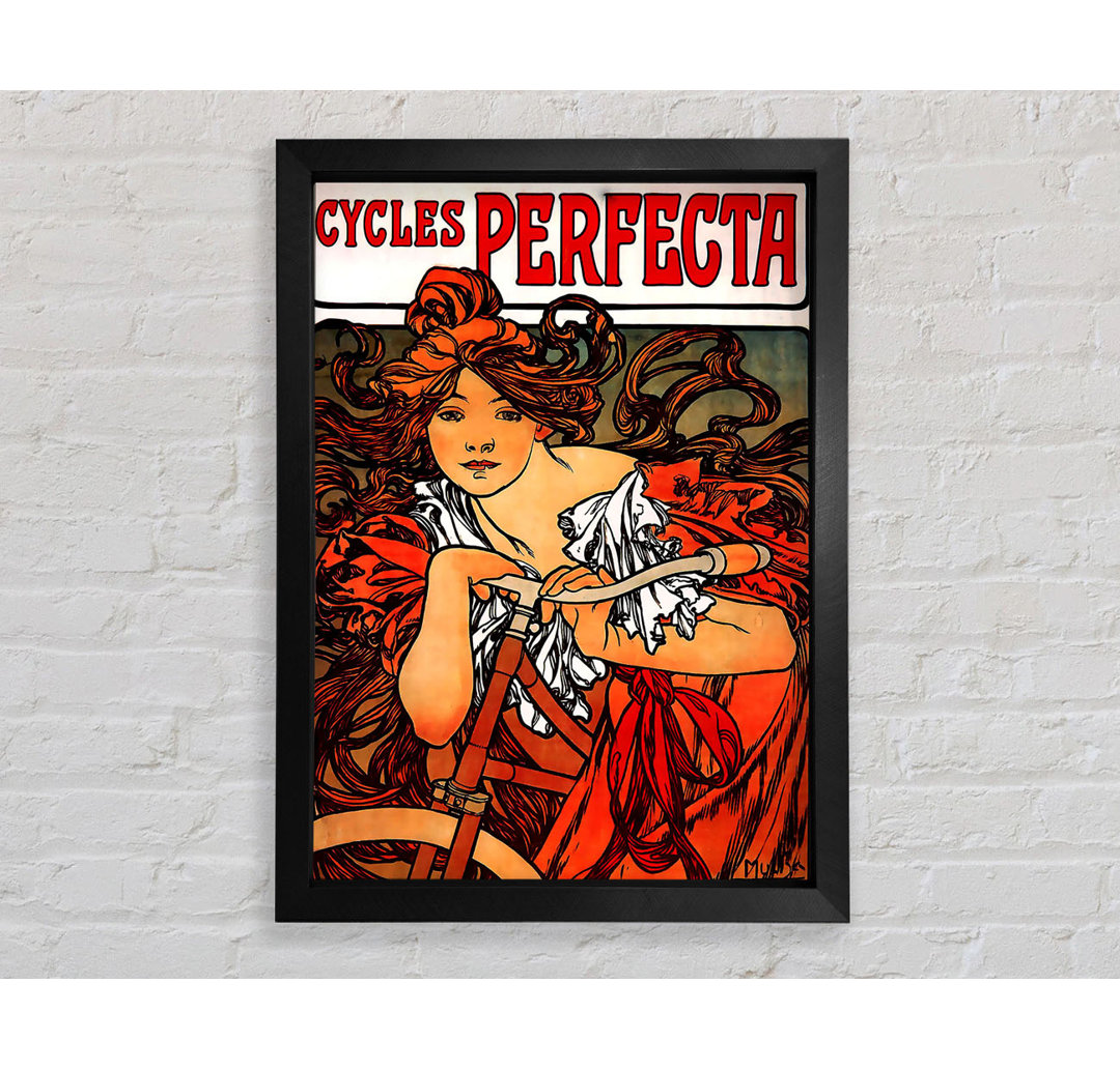 Cycles Perfecta von Alphonse Mucha - Einzelner Bilderrahmen Druck