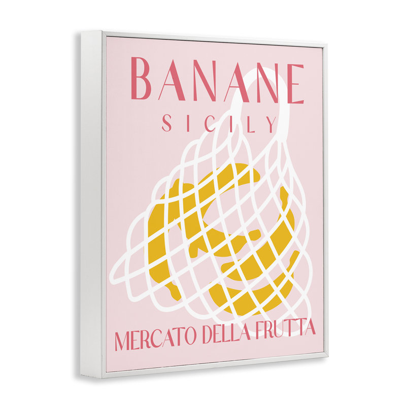  «Modern Banana Fruit Market», impression numérique sur toile par Daphne Polselli, H 20 po x l 16 po