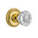 Rope Rosette with Crystal Door Knob