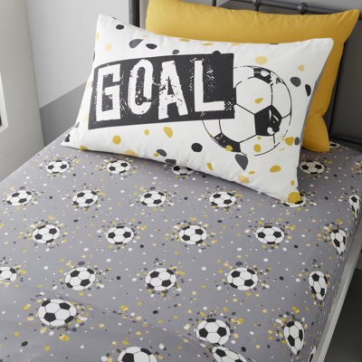 Goal Microfiber Fitted Sheet