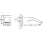 Garniture de bec de baignoire murale-12517398