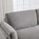 Bridgeview 109.8" Wide Chenille Fabric Cushion Back Upholstered L-Shaped Sectional Solid Wood Frame