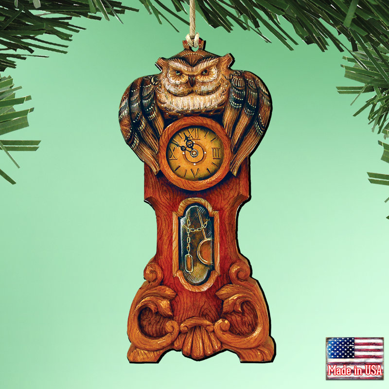 5'' Wood Hanging Figurine Ornament