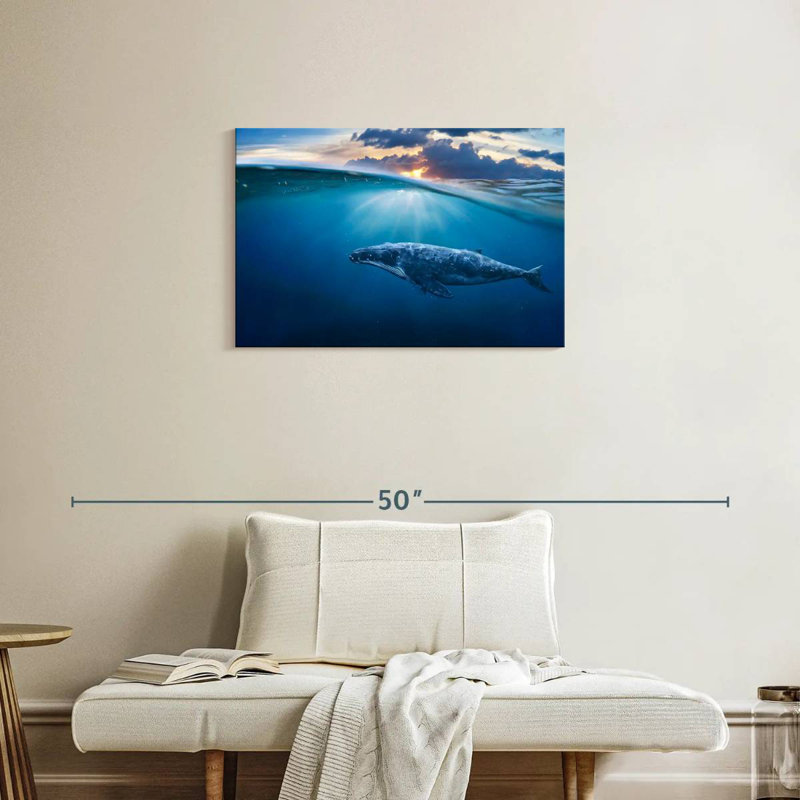 Aletra Whale Underwater, 20" H x 30" W