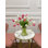 Real Touch Tulip Faux Floral Arrangement In Glass Vase