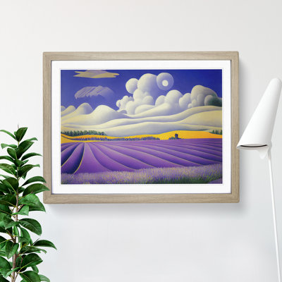 Delicious Lavender Flower Field - Single Picture Frame Painting