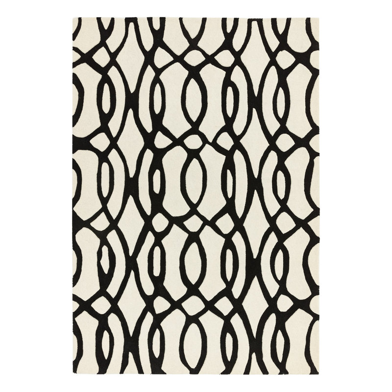 Louise Geometric Wool Hand Woven Area Rug, Rectangle 200 x 300cm