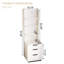 Armoire de rangement multimédia 51,2 po, blanc crème, salon