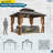 10 Ft. W x 12 ft. D Metal Patio Gazebo
