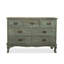 Buffet décoratif vert en bois massif