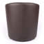 Faux Leather Barrel Chair with Footstool-1969987529