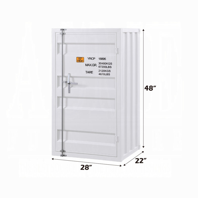 Metal 28'' W Dresser, White