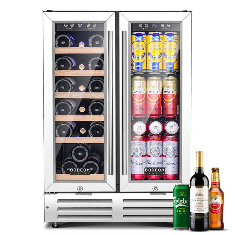 BODEGA 57 Cans (12 oz.) Freestanding Beverage Refrigerator with Wine Storage with Smart APP Control