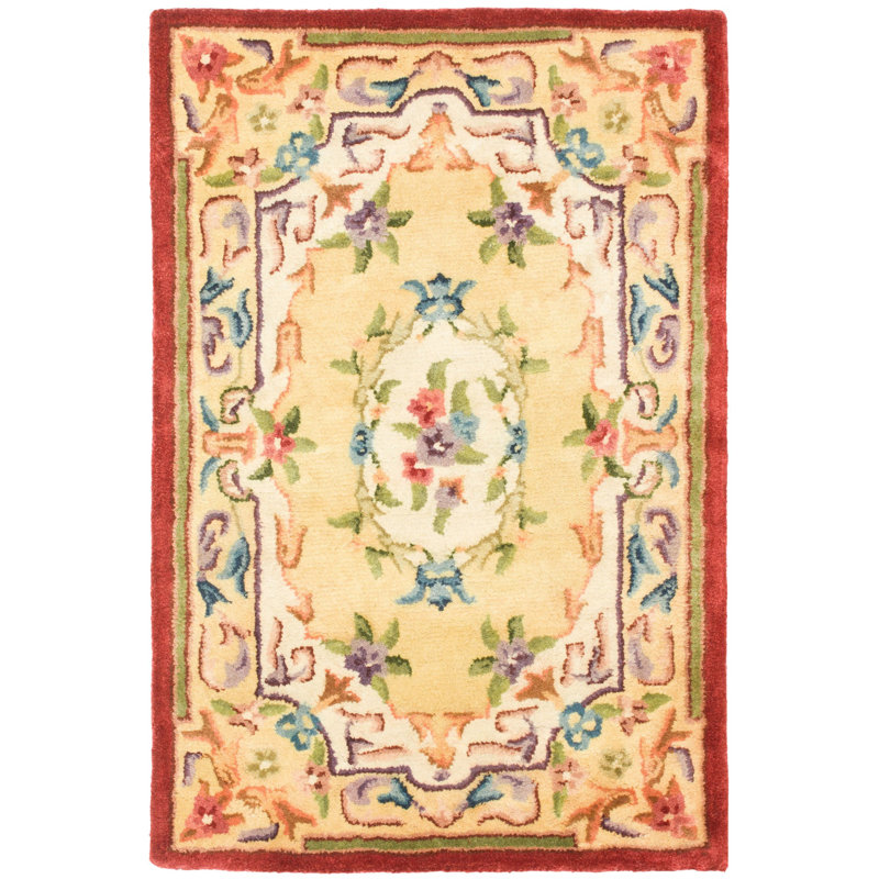 Bedgood Hand Tufted Wool Oriental Rug, Rectangle 3' x 5'