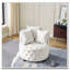Chaise d'appoint pivotante rembourrée comprenant 3 coussins-1329180539