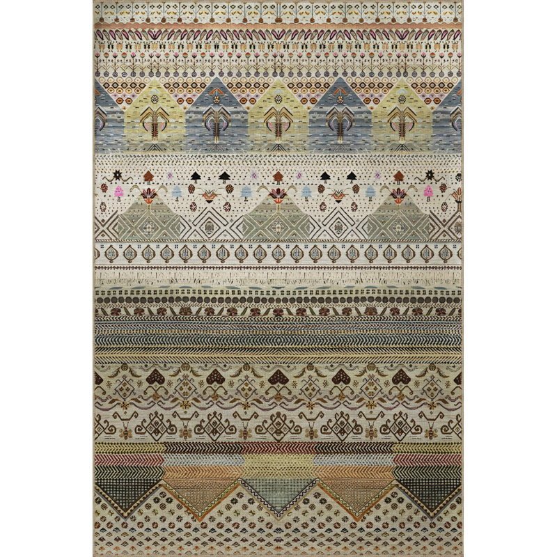 Wawro Moroccan Indoor / Outdoor Rug, Rectangle 4'8" x 6'7"