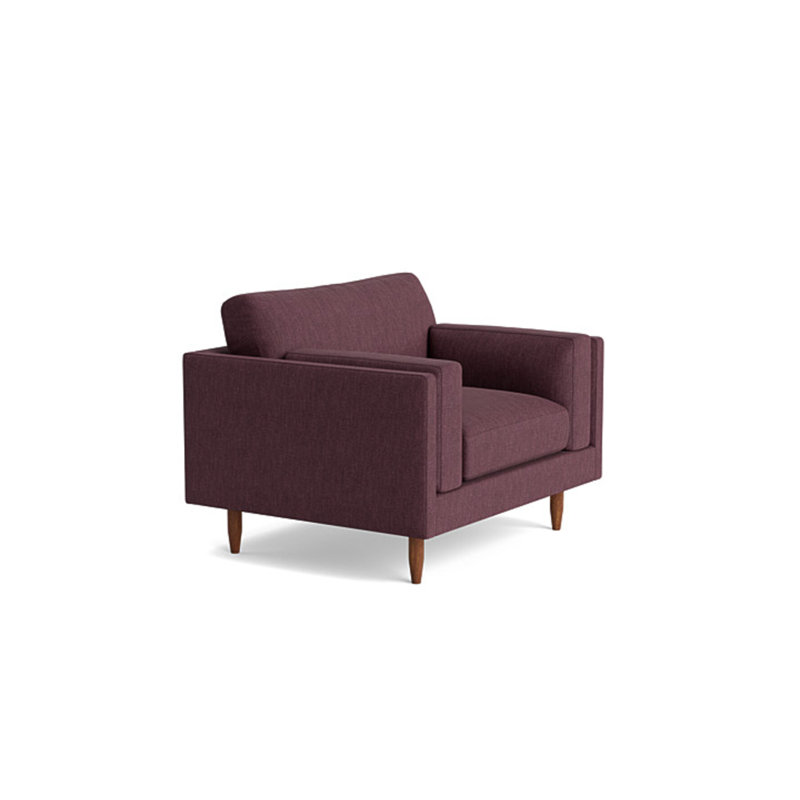 Skinny Fat Chair, Performance Weave - Aubergine