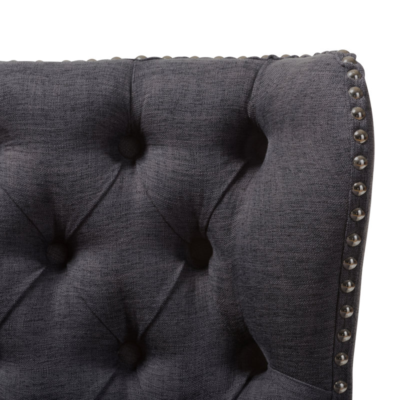 Detwiler Upholstered 40.94'' Loveseat, Dark Gray