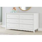 Commode double 6 tiroirs l 60,75 "Patricia