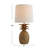 Resin Pineapple Table Lamp with Linen Shade-1463774071