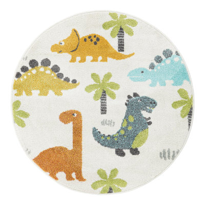 Unique Loom Dinotopia Whimsy Kids Rug