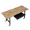 Établi réglable sur roulettes, capacité de 2000 lb, établi en bois de chêne avec plateau et prises de courant 60 po x 24 po, table de travail robuste en bois franc pour garage, atelier, maison, bureau, commercial