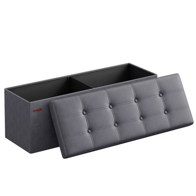 43 Inches Folding Storage Ottoman Bench