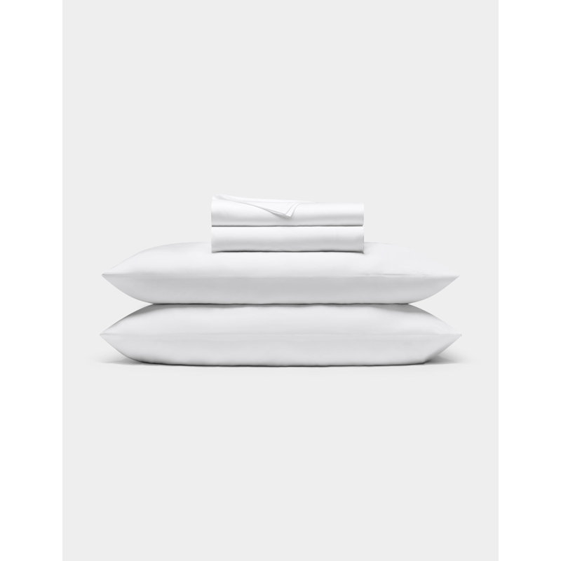 400 Thread Count Rayon Sheet Set, King, White