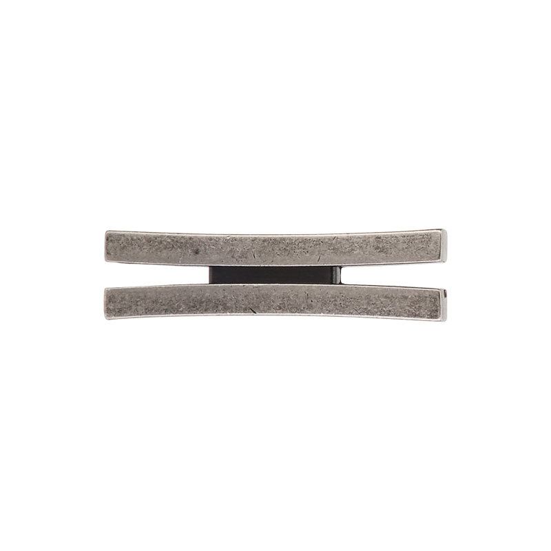 Flared 2 5/8" Length Geometric Knob, Pewter Antique