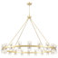 Marais 40 - Lights Dimmable Modern Round Crystal Cup Style Wagon Wheel Chandelier With Crystal Shade - 34.25'' H X 49.21'' W-114193765