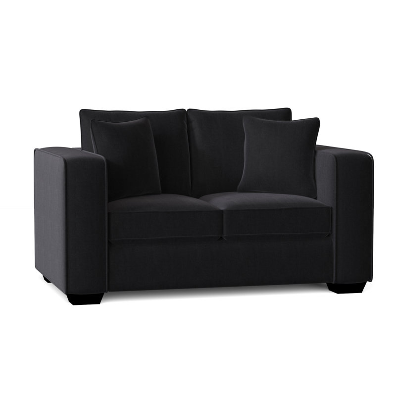 Juliet Upholstered 64'' Reclining Sleeper Sofa, Entice Navy