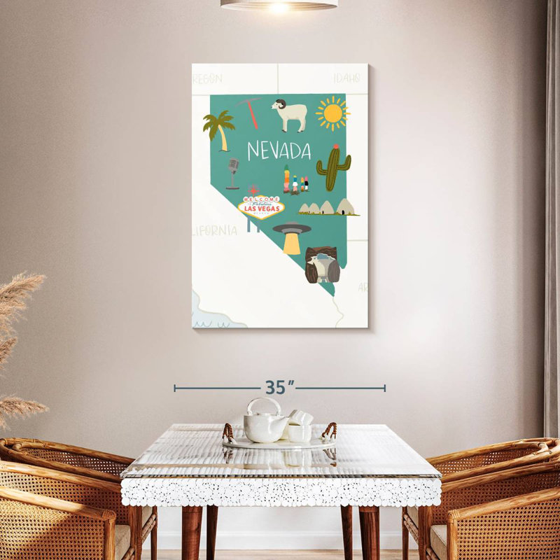 Nevada Icons, 45" H x 30" W