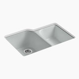 Executive Chef™ 33" L x 22" W Undermount Kitchen Sink with 4 Oversize Faucet Holes