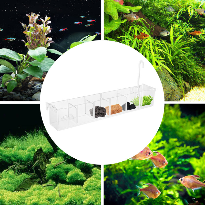 Transparent Acrylic Aquarium Filter Box with 6 Grids by Tucker Murphy Pet Transparent Acrylic Aquarium Filter Box with 6 Grids by Tucker Murphy Pet
