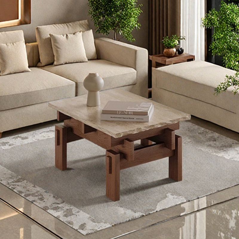 Table basse Wabi-sabi, H 15,74 po x L 27,55 po x l 20,47 po