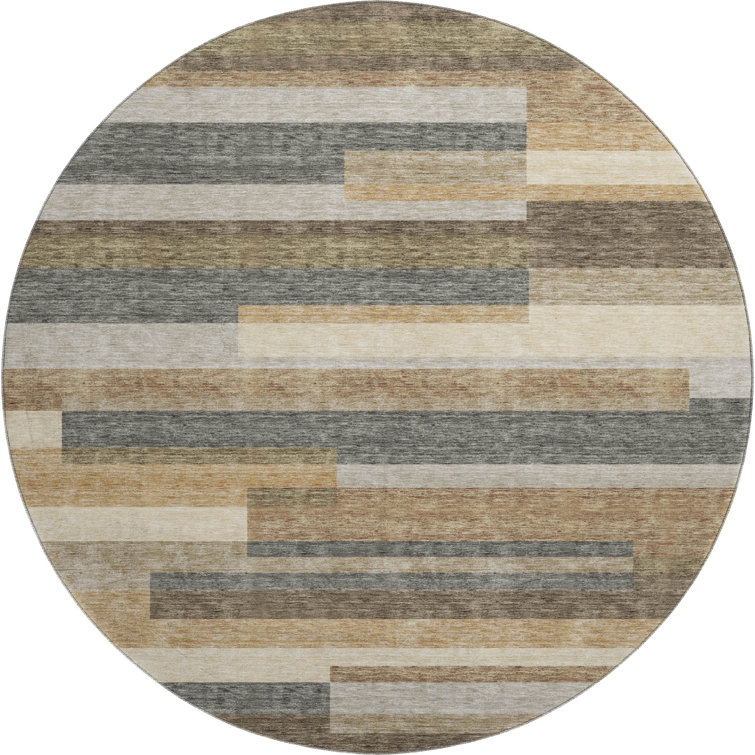 Premium Machine Washable Prisco Taupe Rug