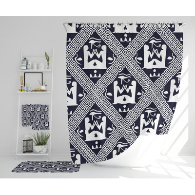 Nethanel Polyester Shower Curtain Set