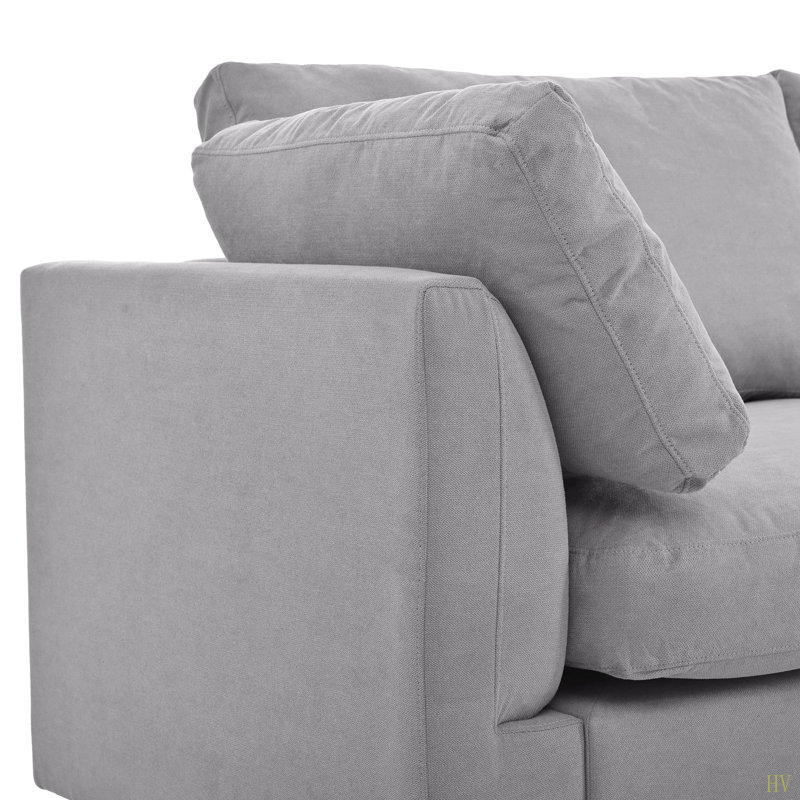 Canapé modulaire convertible Upholstery, canapé en L avec méridienne réversible
