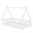 Tent-Shaped Floor Bed With Design, Guardrails And  Slats-736125731