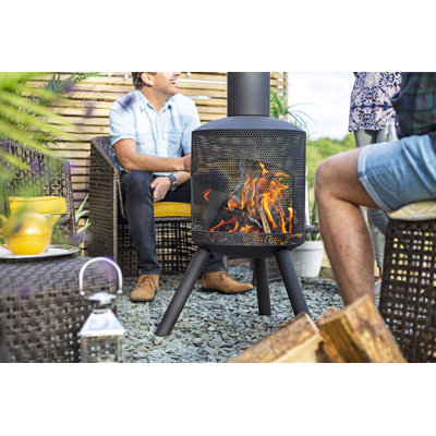Funsch Column Wood Burning Smokeless Chimnea