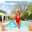 Pool Handrails - Durable 304 Stainless Steel, Non-Slip Blue Handle Cover, Wide Stable Base, Easy to Install, Wide Range of Uses