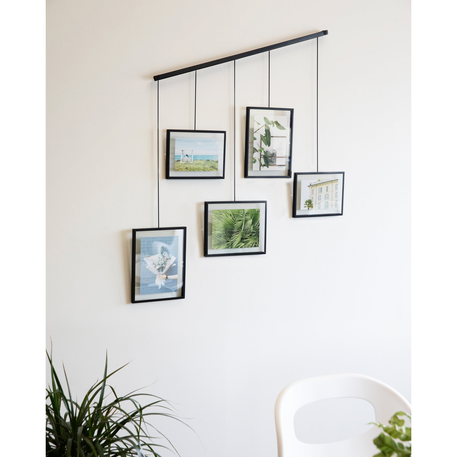Black Metal Picture Frame - Set of 5, Black