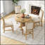 Ensemble de table de salle à manger extensible 5 pièces avec 4 chaises rembourrées, parfait pour les cuisines de campagne modernes et les salles à manger-578307052-578307050