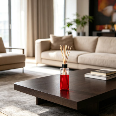 Hosley Reed Diffuser Set, 8 oz Apple Cinnamon Scented Diffuser with Sticks Home Fragrance Reed Diffuser for Bathroom Shelf Décor, Home Décor, Office & Spa