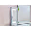 Miroir contemporain pliant rectangulaire, 31 po x 20 po, encadré, élégant pour la chambre à coucher, le salon, la décoration murale d'entrée