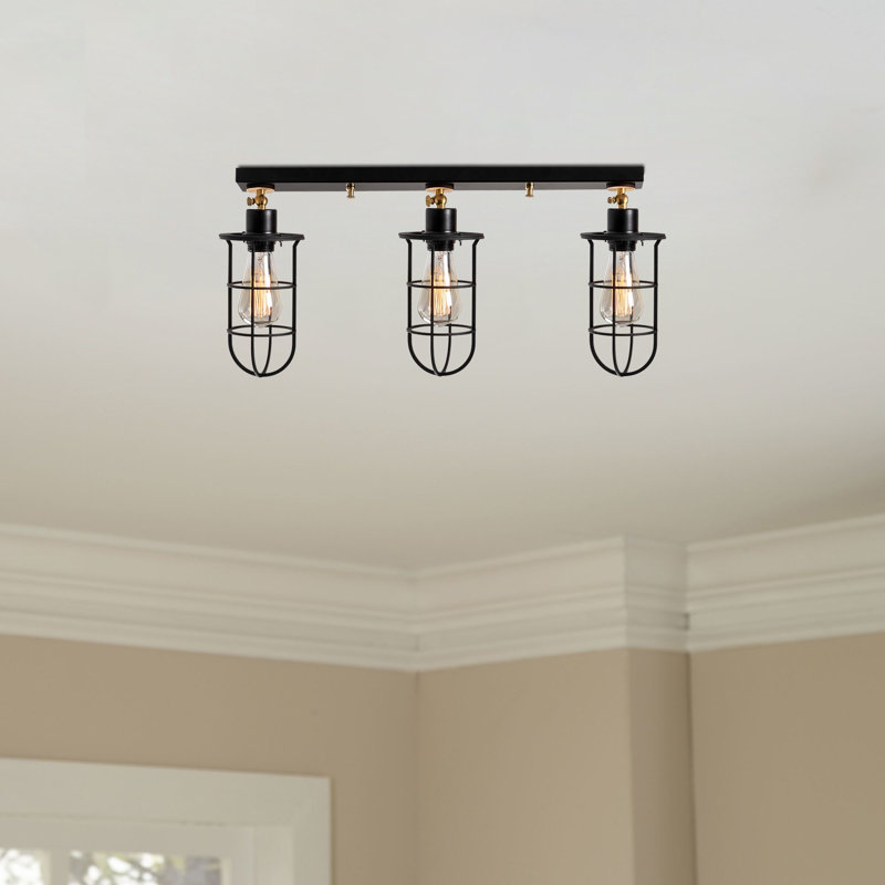 Plafonnier semi-encastré 3 lumières 25,98 po Dawley